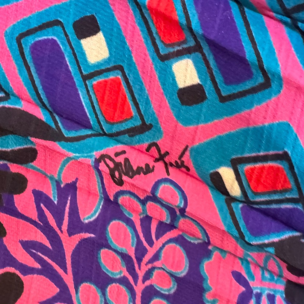 Vintage Diane Freis Signature Print Skirt & Silk Jacket Bundle - Picture 8 of 13